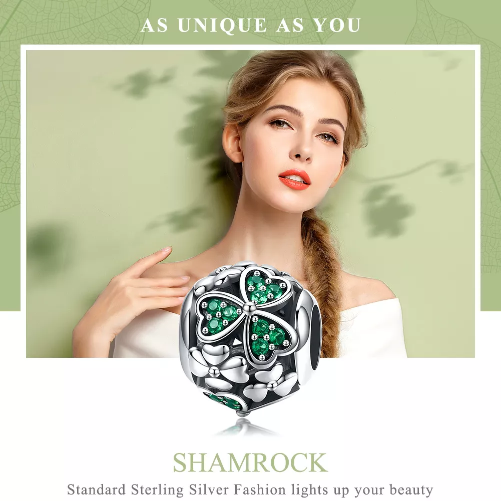 Charm Trevo verde life Pandora - SCC964