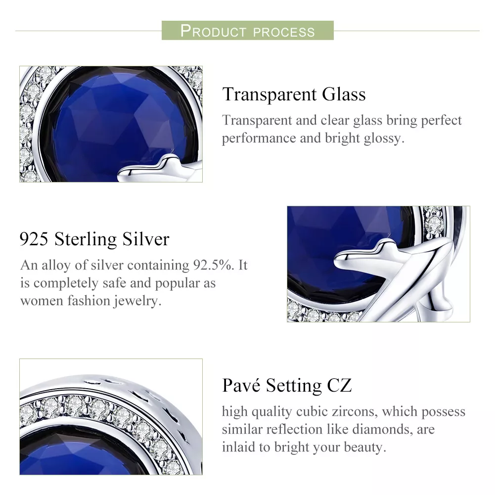 Charm Um sonho de viajar estilo Pandora - SCC895