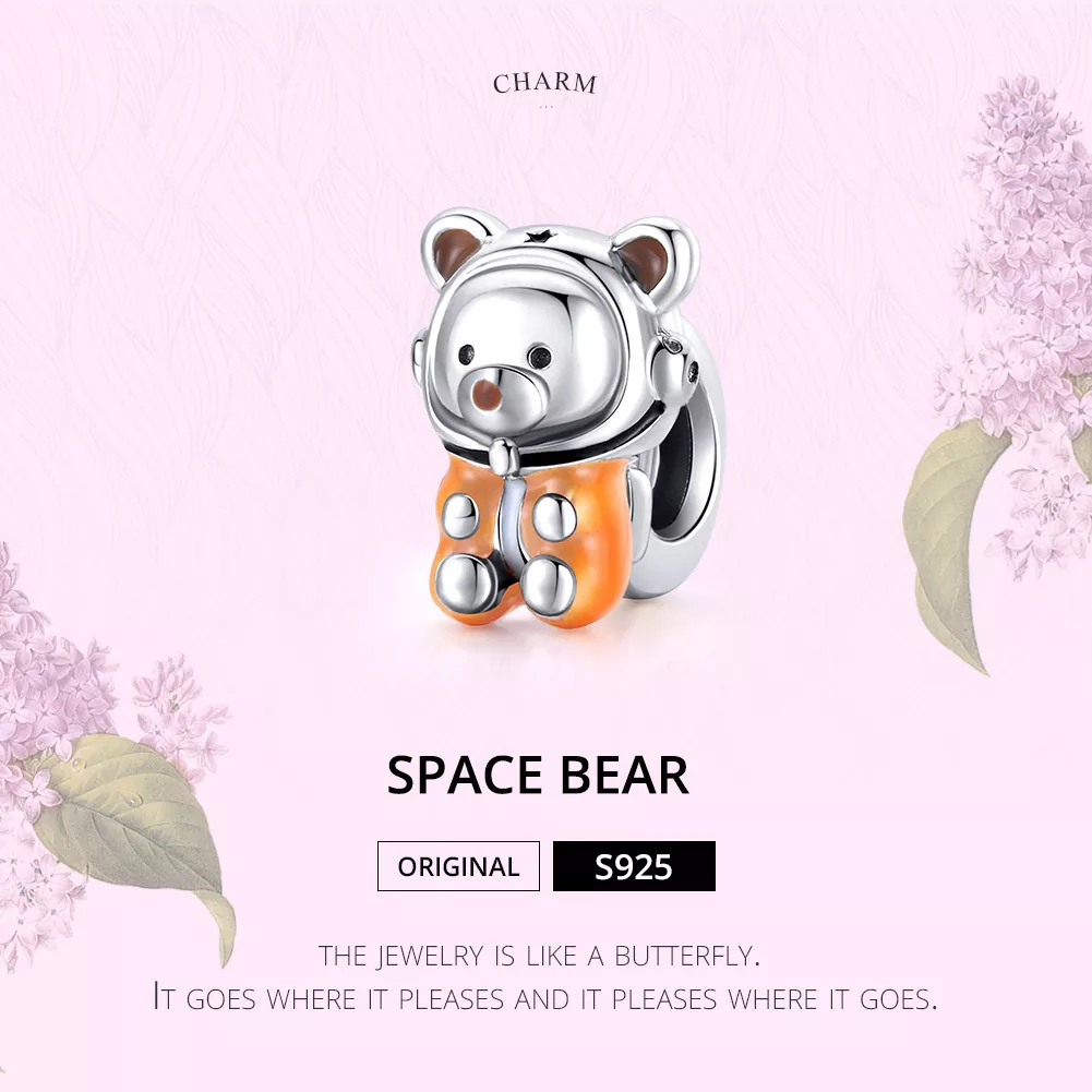 Charm Urso Espacial life Pandora - SCC1693