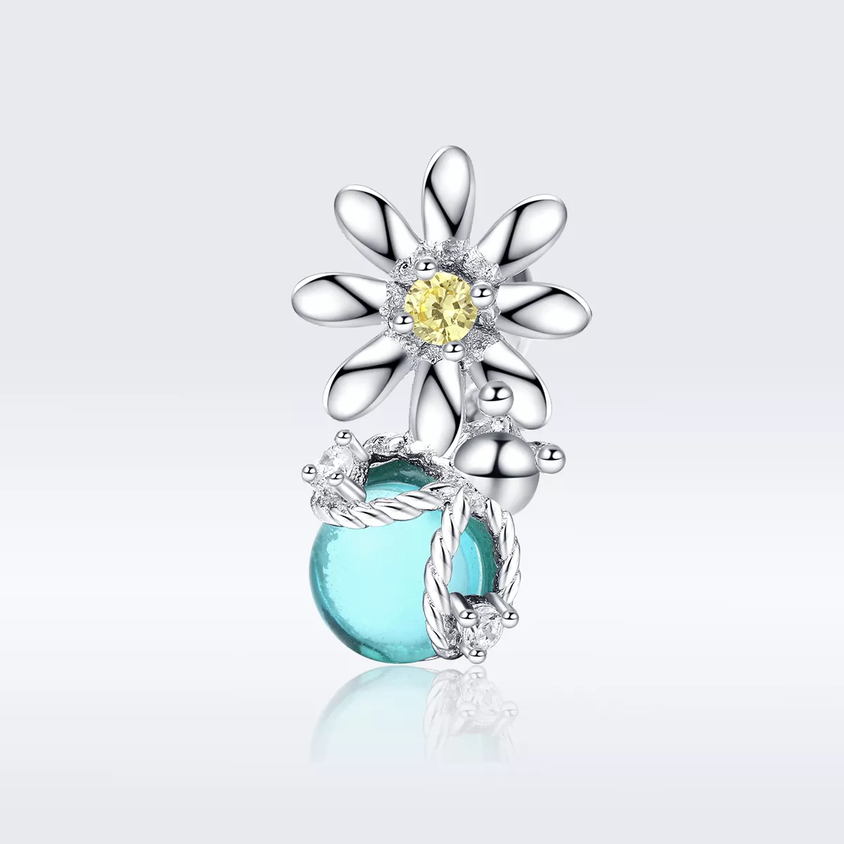 Charm Vaga-lumes e margaridas estilo Pandora - SCC1369