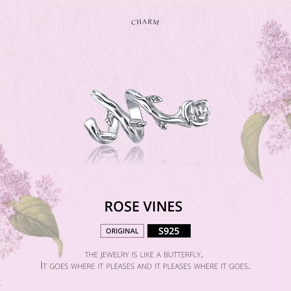 Charm Vinhas de Rosa life Pandora - BSC310