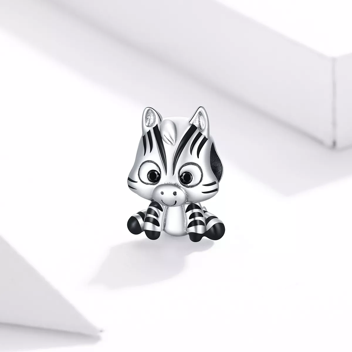 Charm Zebra de desenho animado estilo Pandora - BSC387
