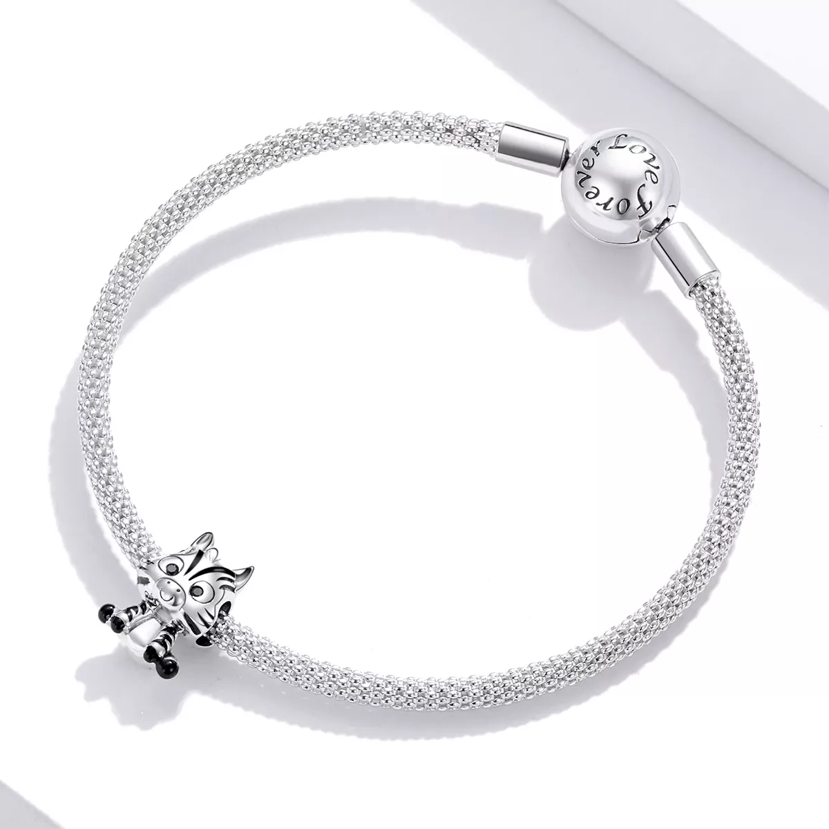 Charm Zebra de desenho animado estilo Pandora - BSC387