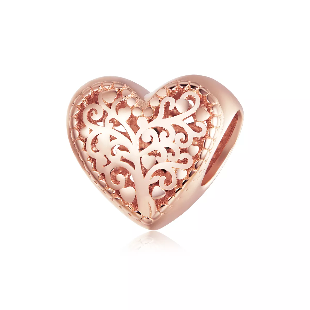 Charm Árvore Genealógica Rosa estilo Pandora Rosa - BSC215