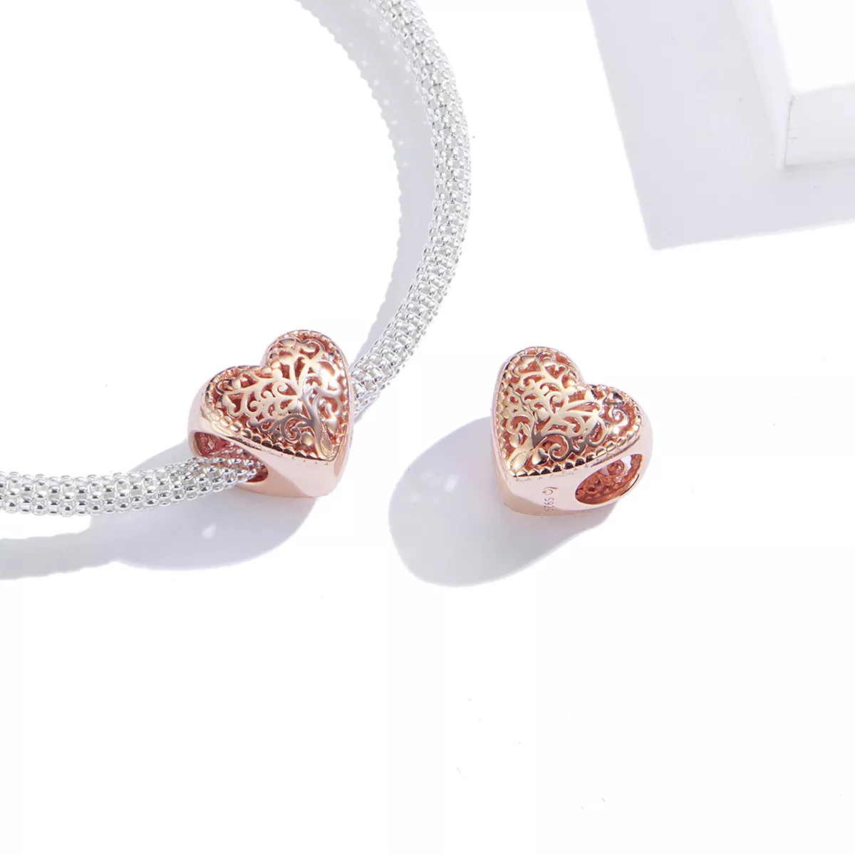 Charm Árvore Genealógica Rosa estilo Pandora Rosa - BSC215