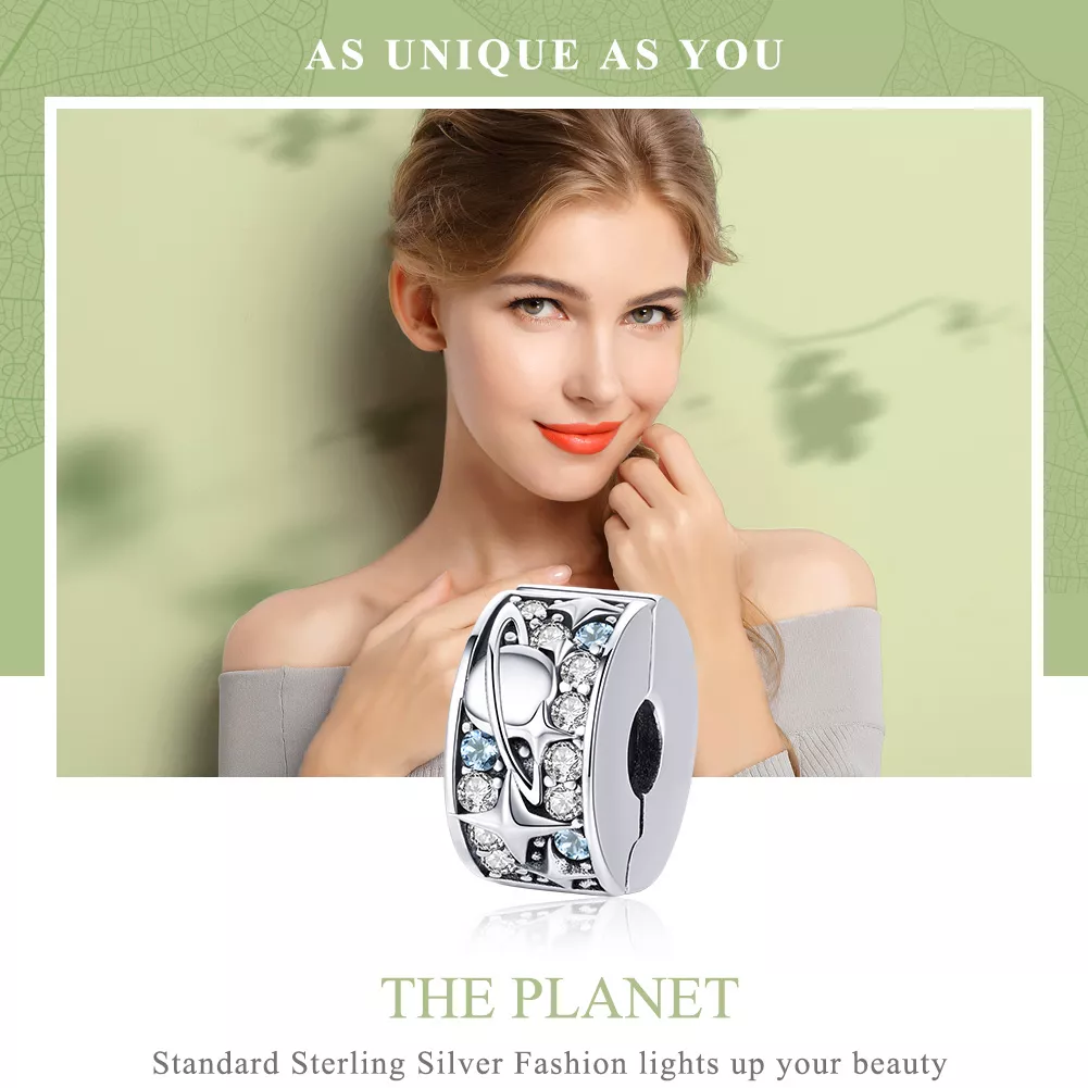 Clipe De Prata Planeta life Pandora - SCC985