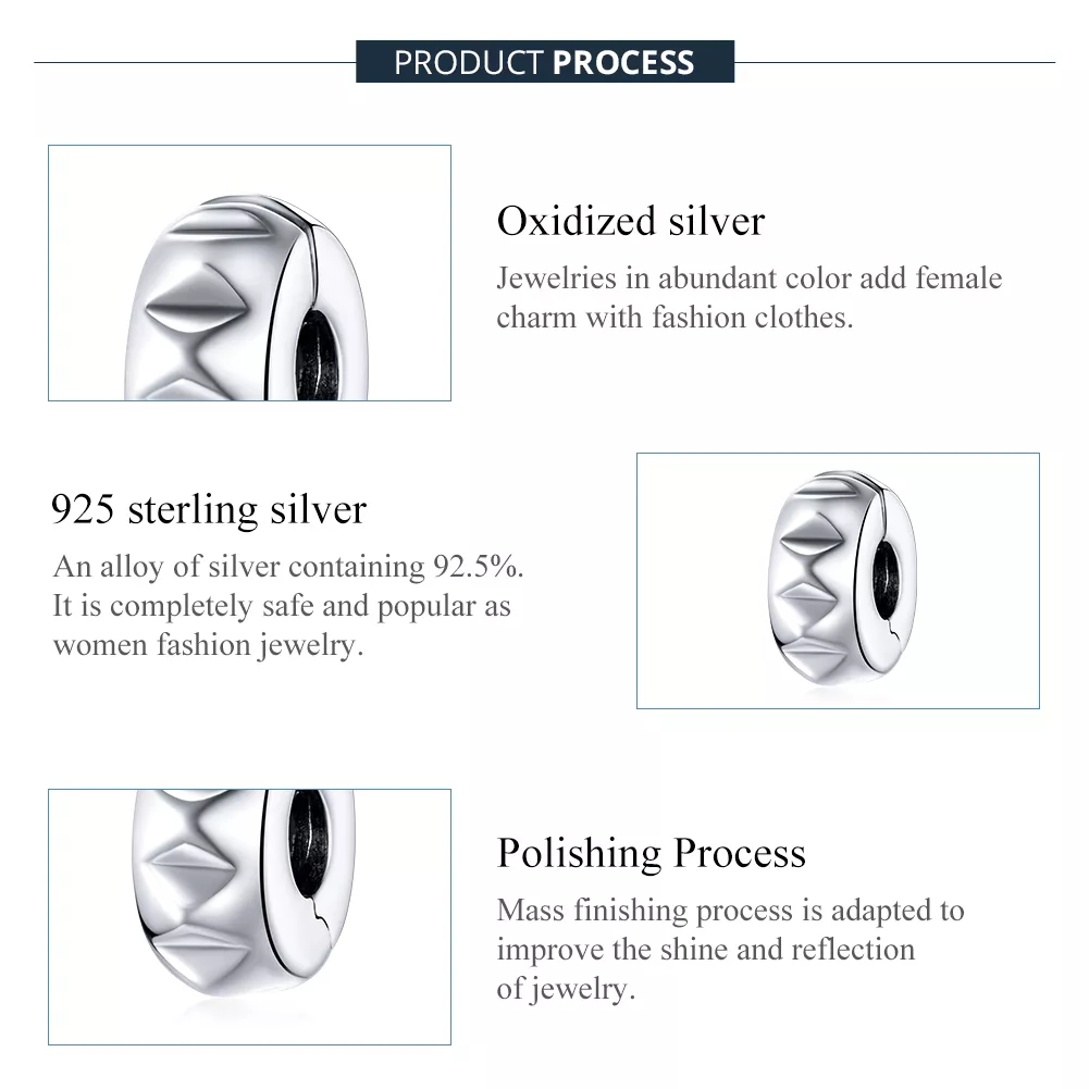 Clipe De Prata Rebite life Pandora - SCC1780