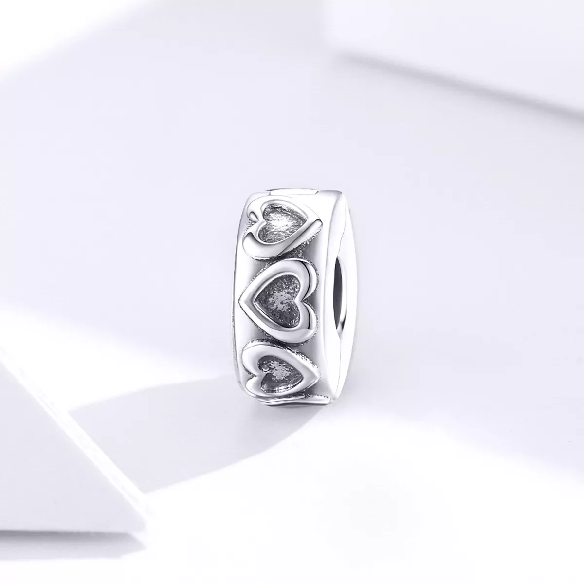 Clipe De Prata Relevo vintage estilo Pandora - SCC1557