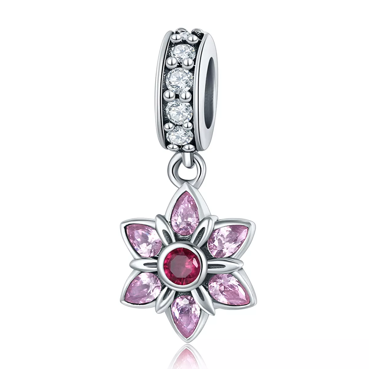 Charm Pendente A dança das flores estilo Pandora - SCC840