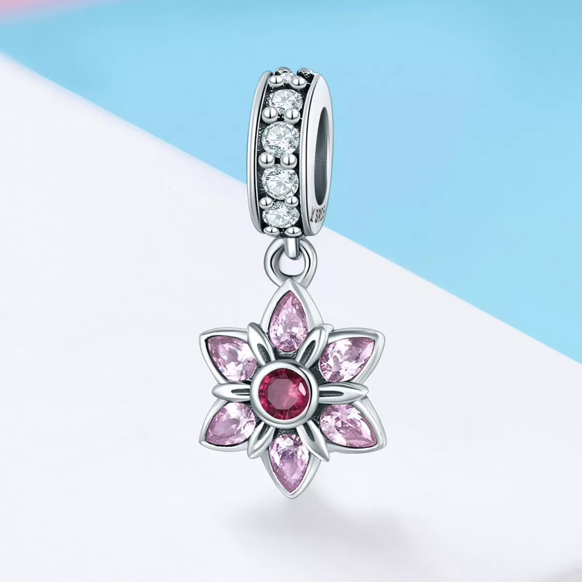 Charm Pendente A dança das flores estilo Pandora - SCC840