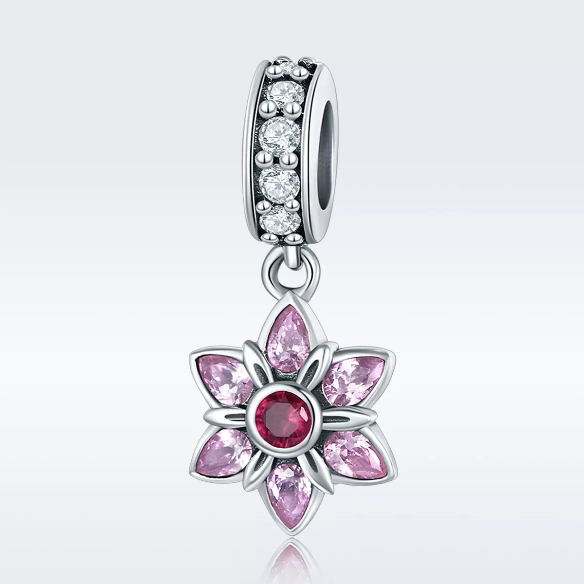 Charm Pendente A dança das flores estilo Pandora - SCC840