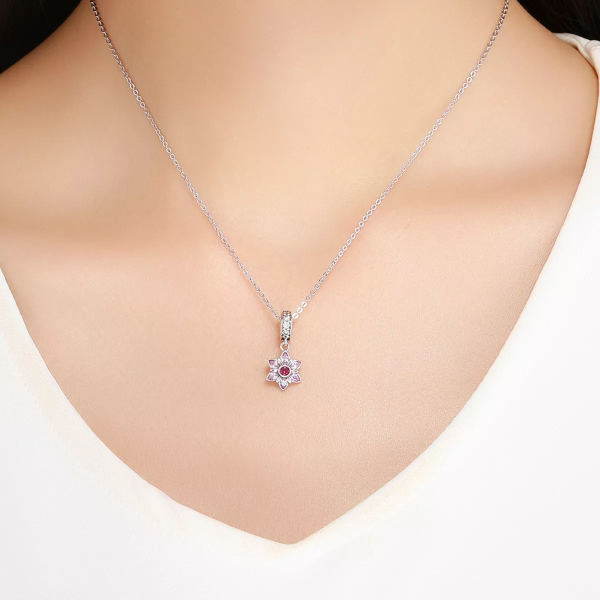 Charm Pendente A dança das flores estilo Pandora - SCC840