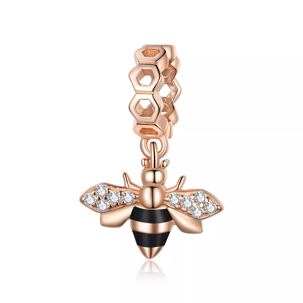 Charm Pendente Abelhinha estilo Pandora Rose - BSC370