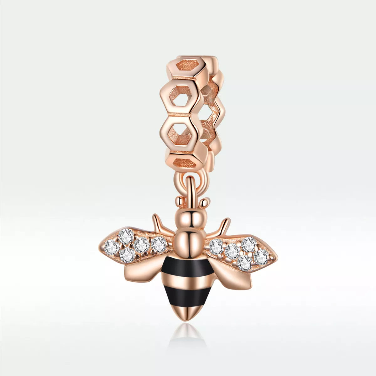 Charm Pendente Abelhinha estilo Pandora Rose - BSC370