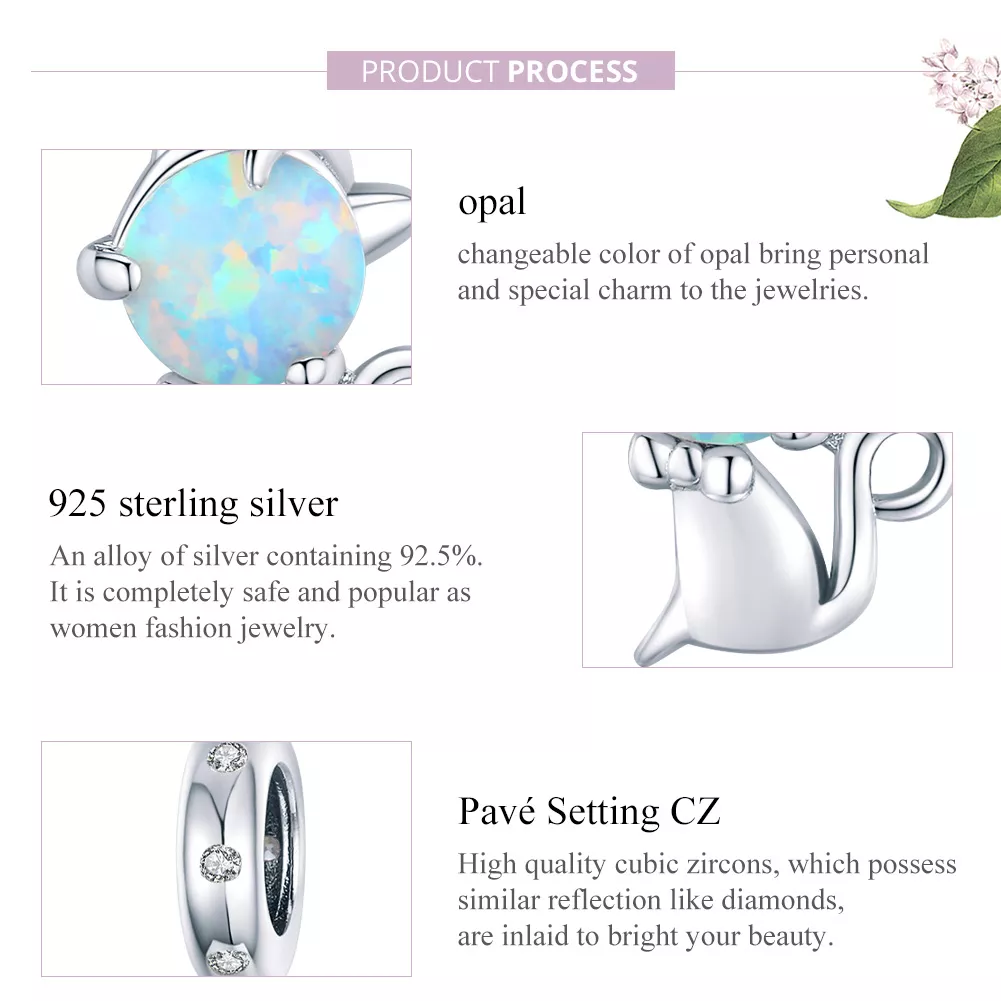 Charm Pendente Amada gatinha estilo Pandora - BSC235