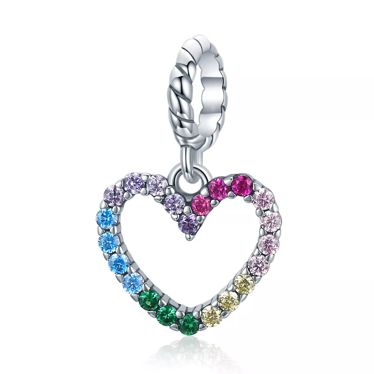 Charm Pendente Amor arco-íris estilo Pandora - SCC1851