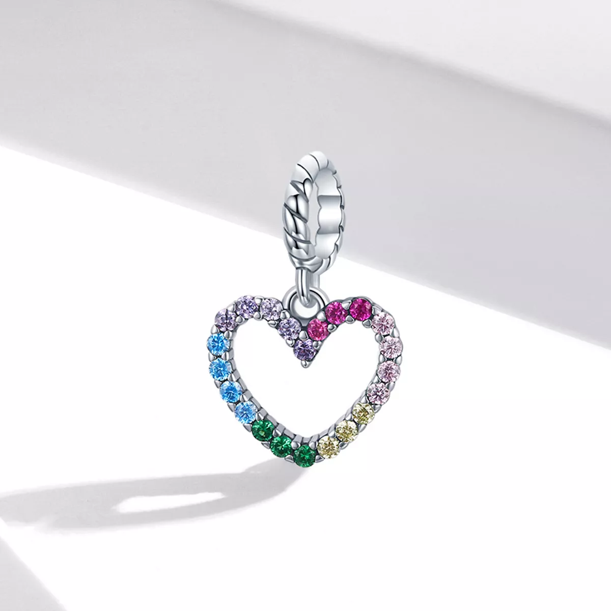 Charm Pendente Amor arco-íris estilo Pandora - SCC1851