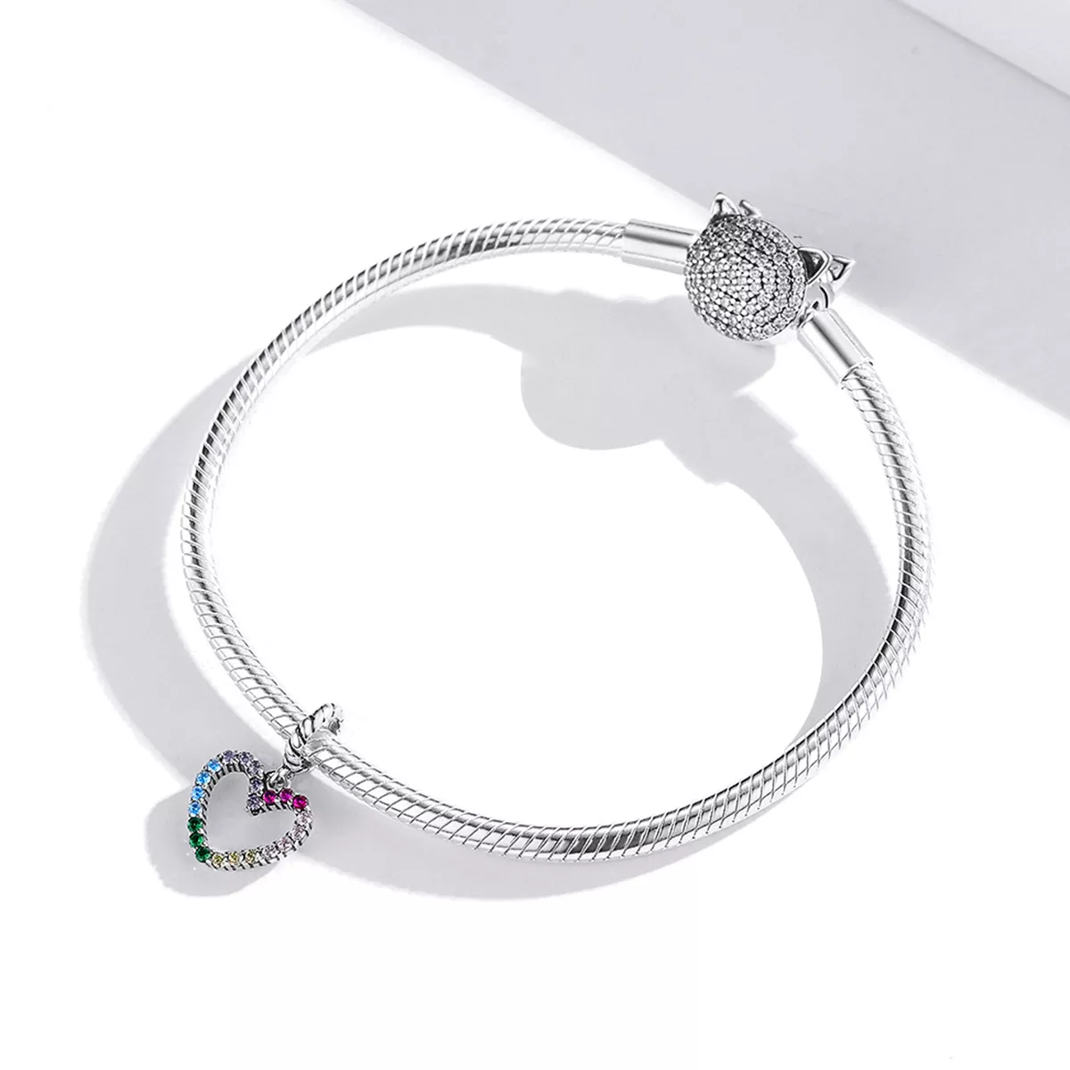 Charm Pendente Amor arco-íris estilo Pandora - SCC1851