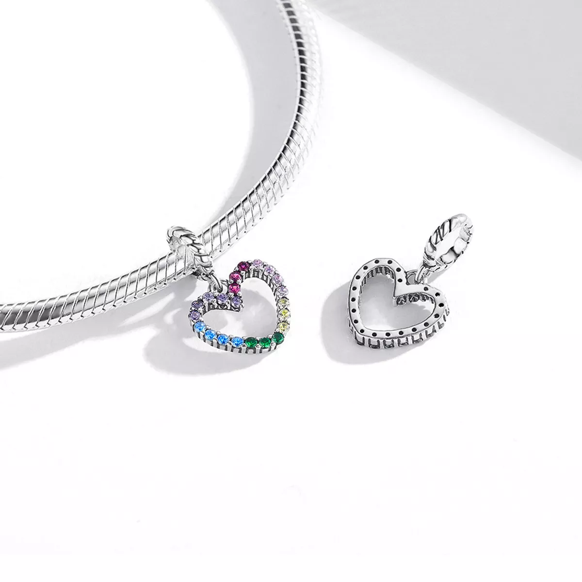 Charm Pendente Amor arco-íris estilo Pandora - SCC1851