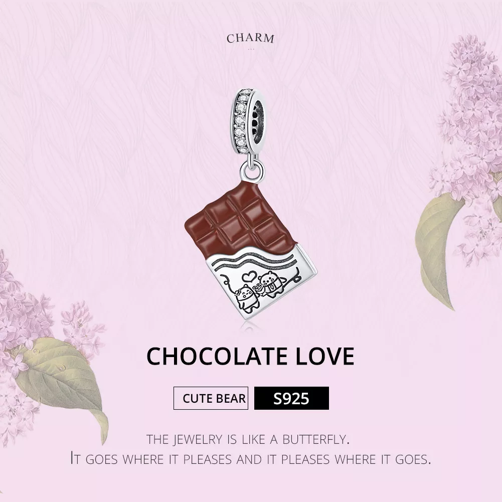 Charm Pendente Amor de Chocolate estilo Pandora - SCC1782