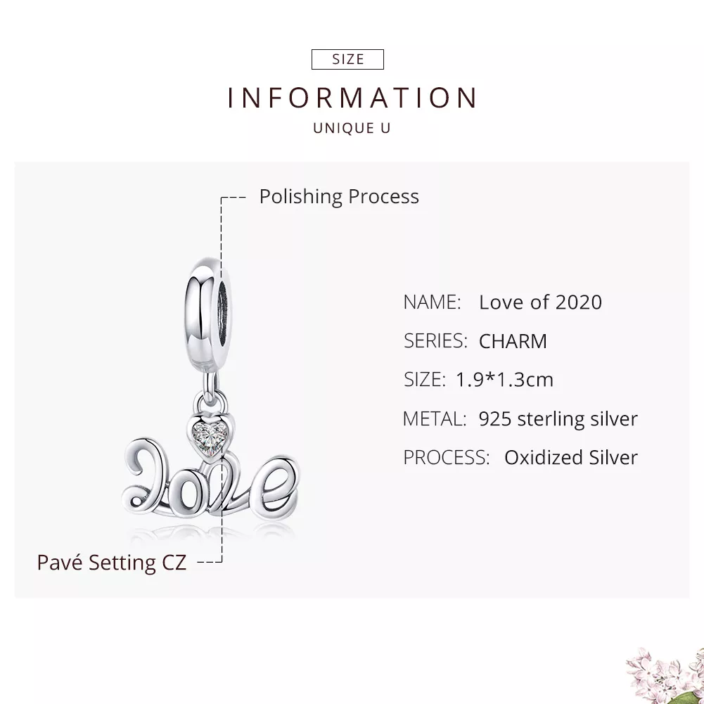 Charm Pendente Aniversário 2020 estilo Pandora - SCC1354