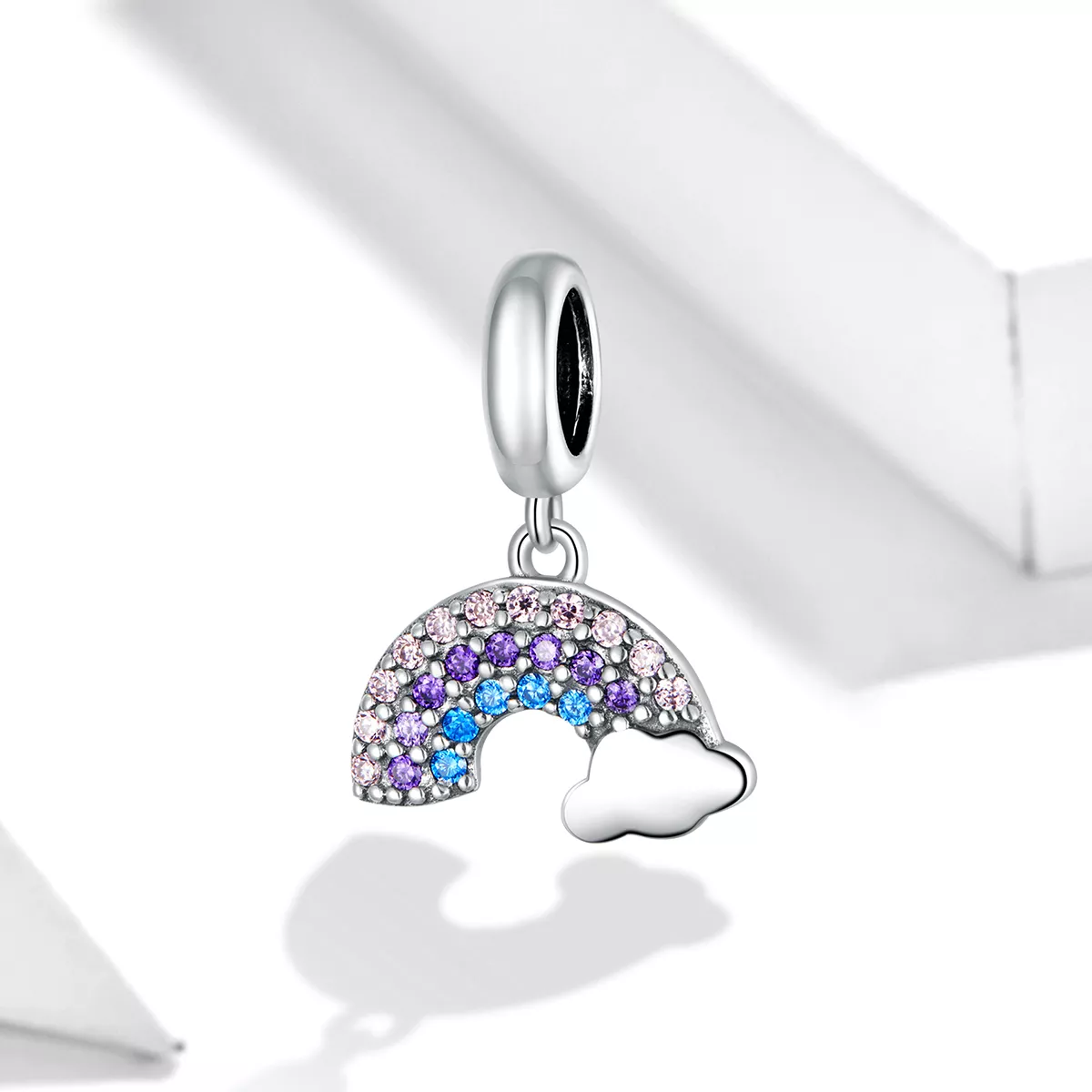 Charm Pendente Arco-íris colorido estilo Pandora - SCC1625