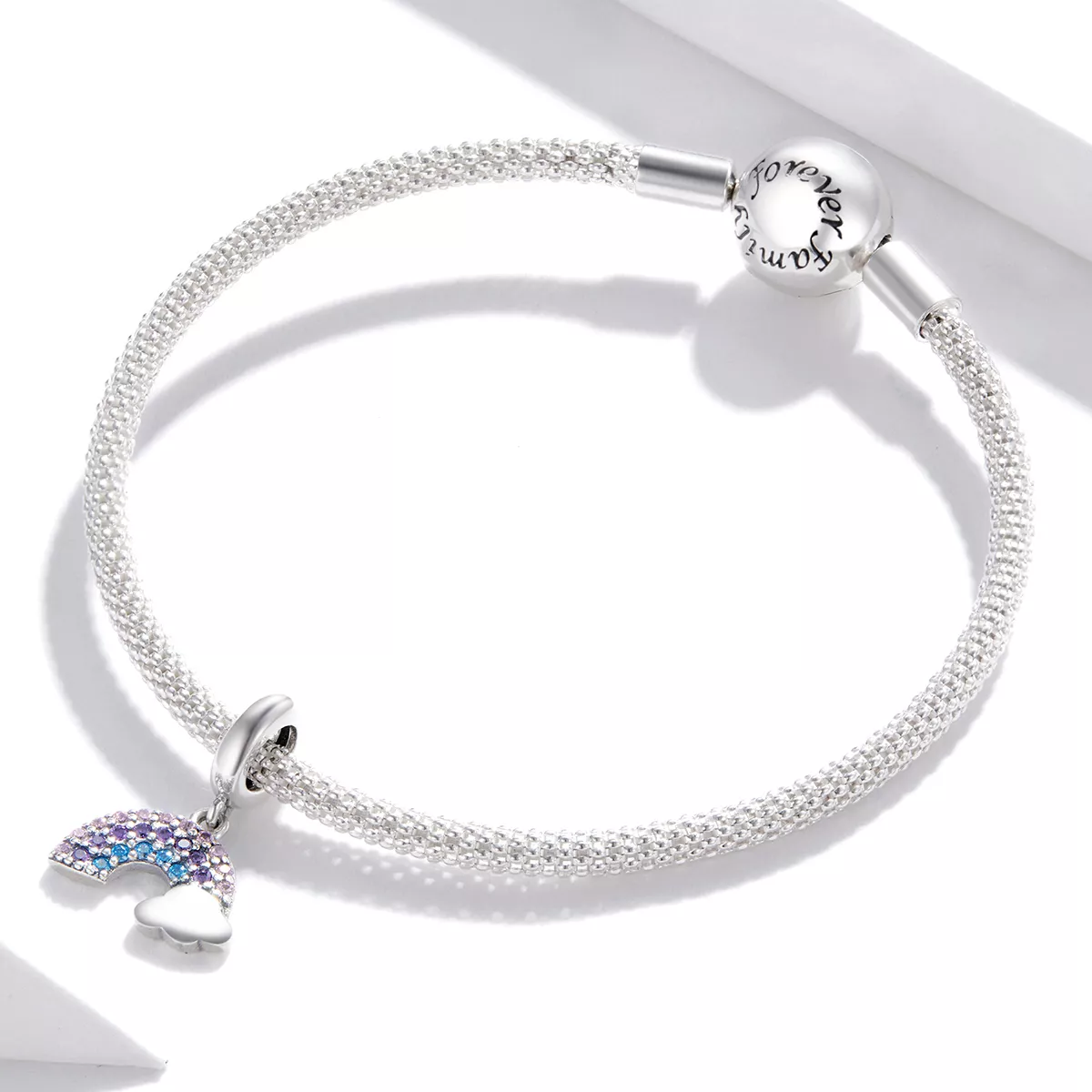 Charm Pendente Arco-íris colorido estilo Pandora - SCC1625