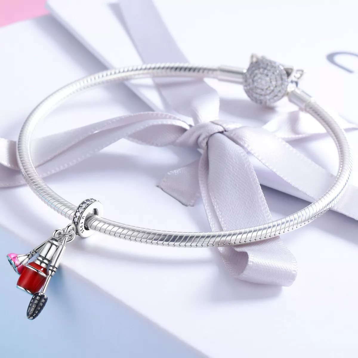 Charm Pendente Bela ferramenta de maquiagem estilo Pandora - SCC785