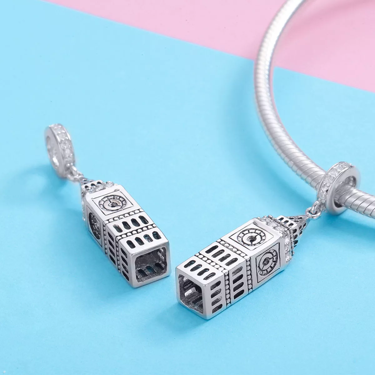 Charm Pendente Big Ben da Grã-Bretanha estilo Pandora - SCC868