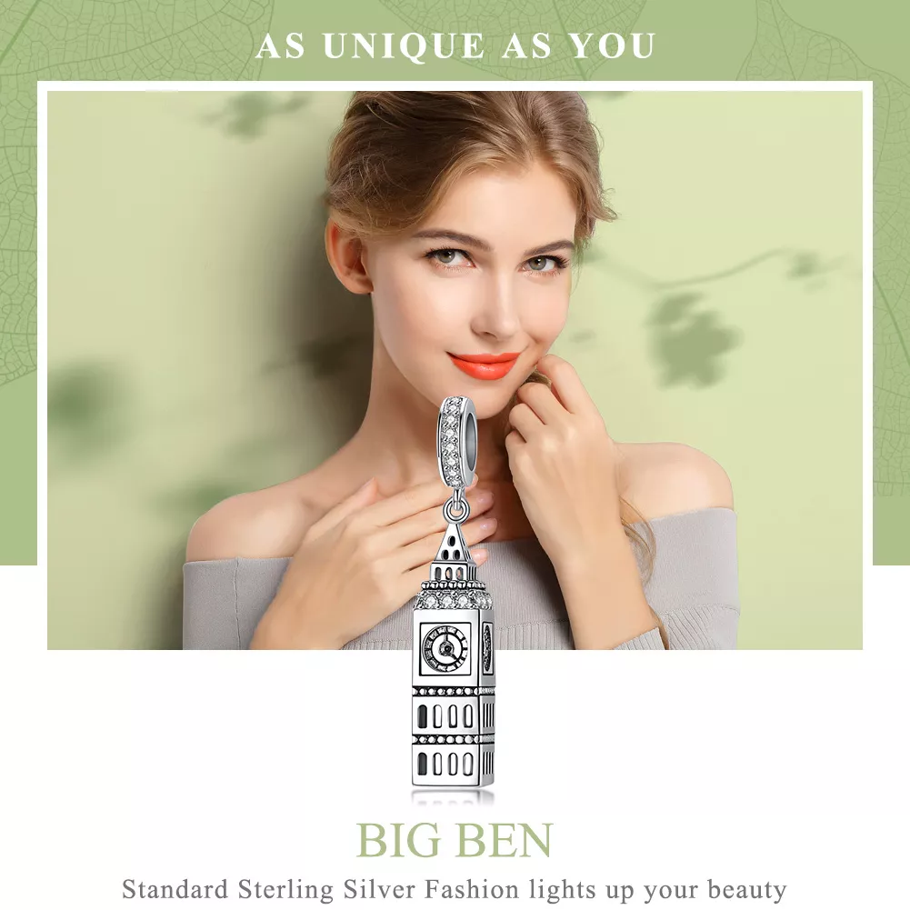 Charm Pendente Big Ben da Grã-Bretanha estilo Pandora - SCC868