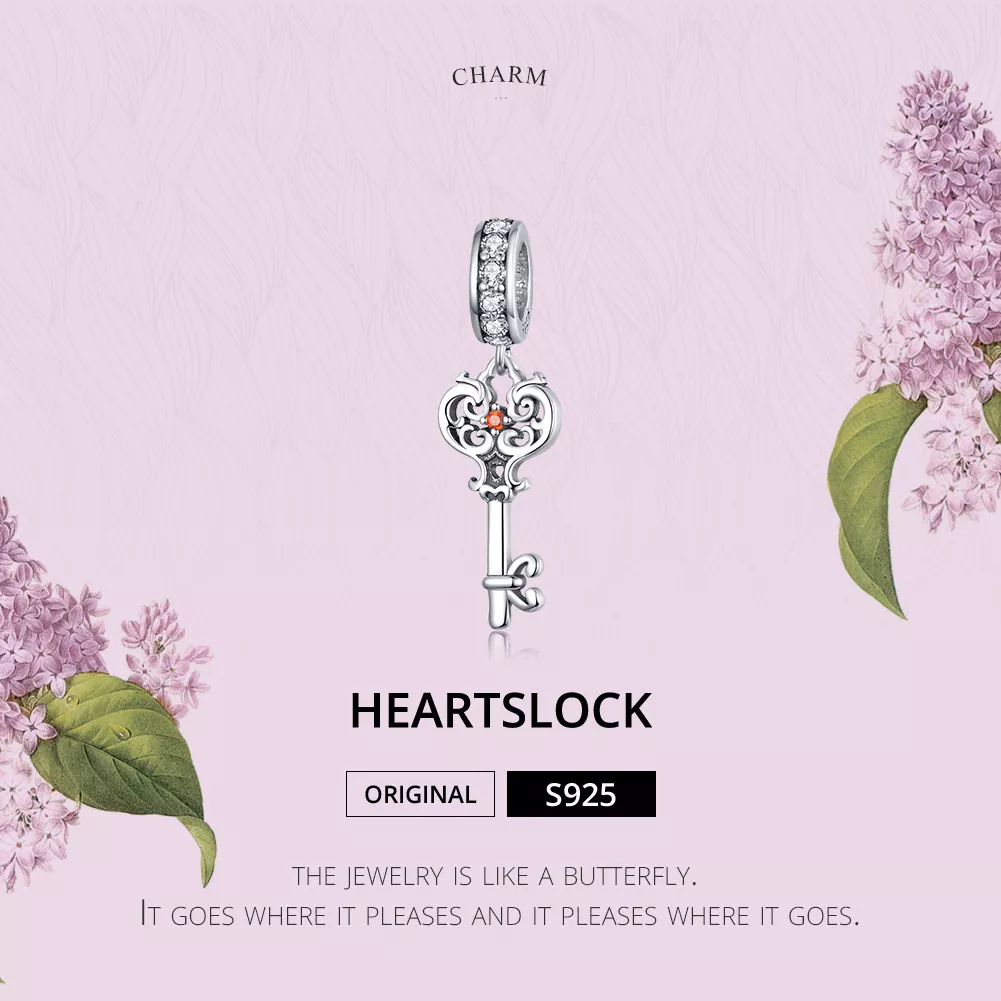 Charm Pendente Bloqueio cardíaco estilo Pandora - BSC092