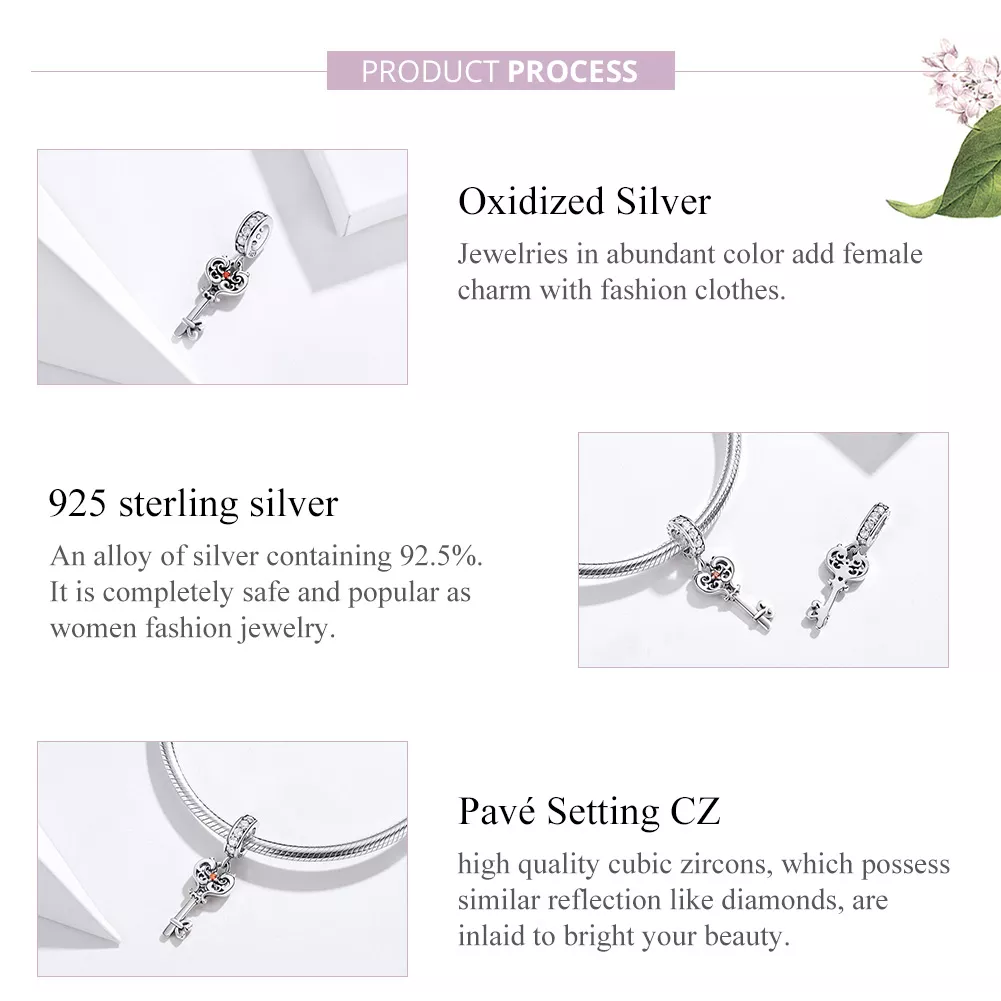 Charm Pendente Bloqueio cardíaco estilo Pandora - BSC092