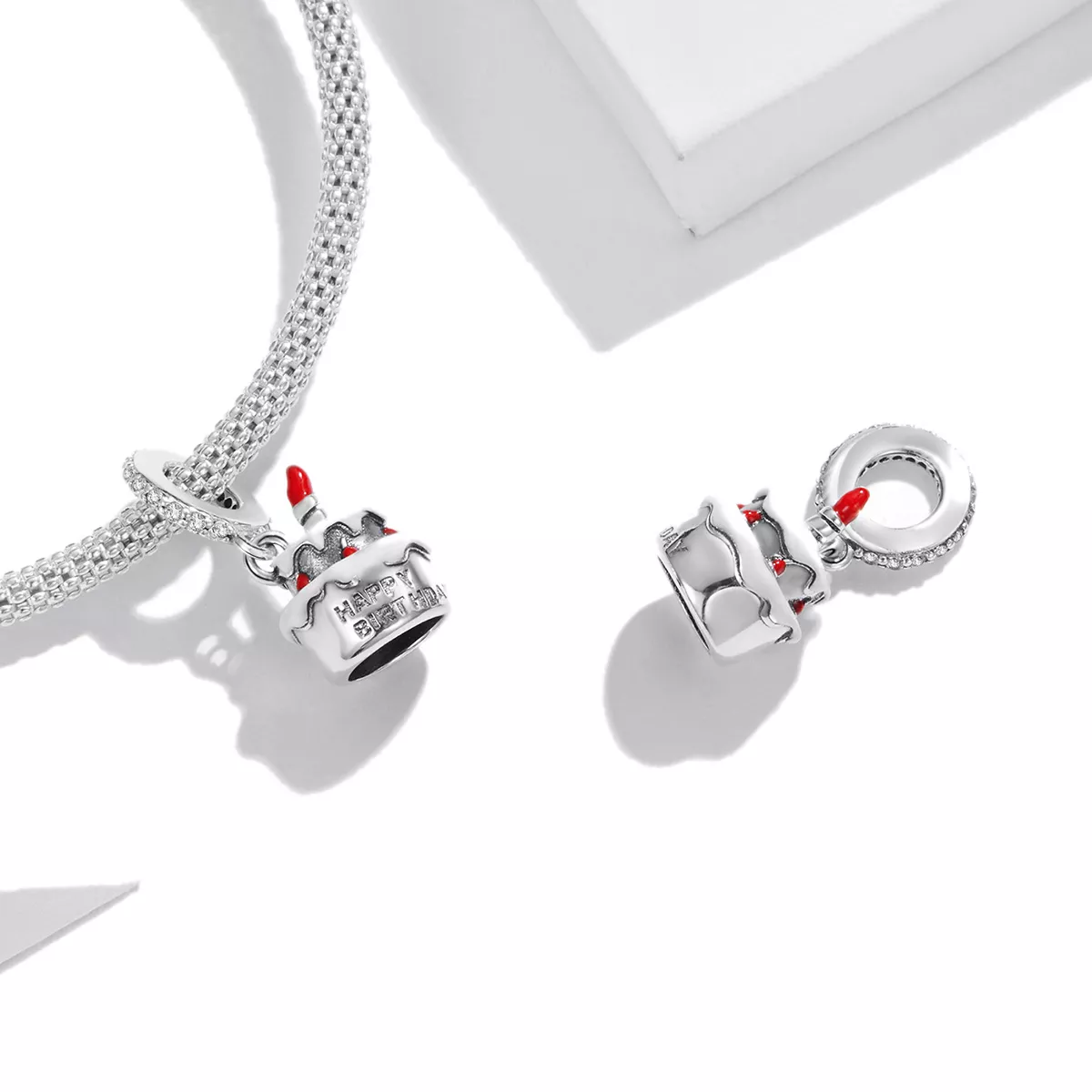 Charm Pendente Bolo de aniversário estilo Pandora - SCC1848