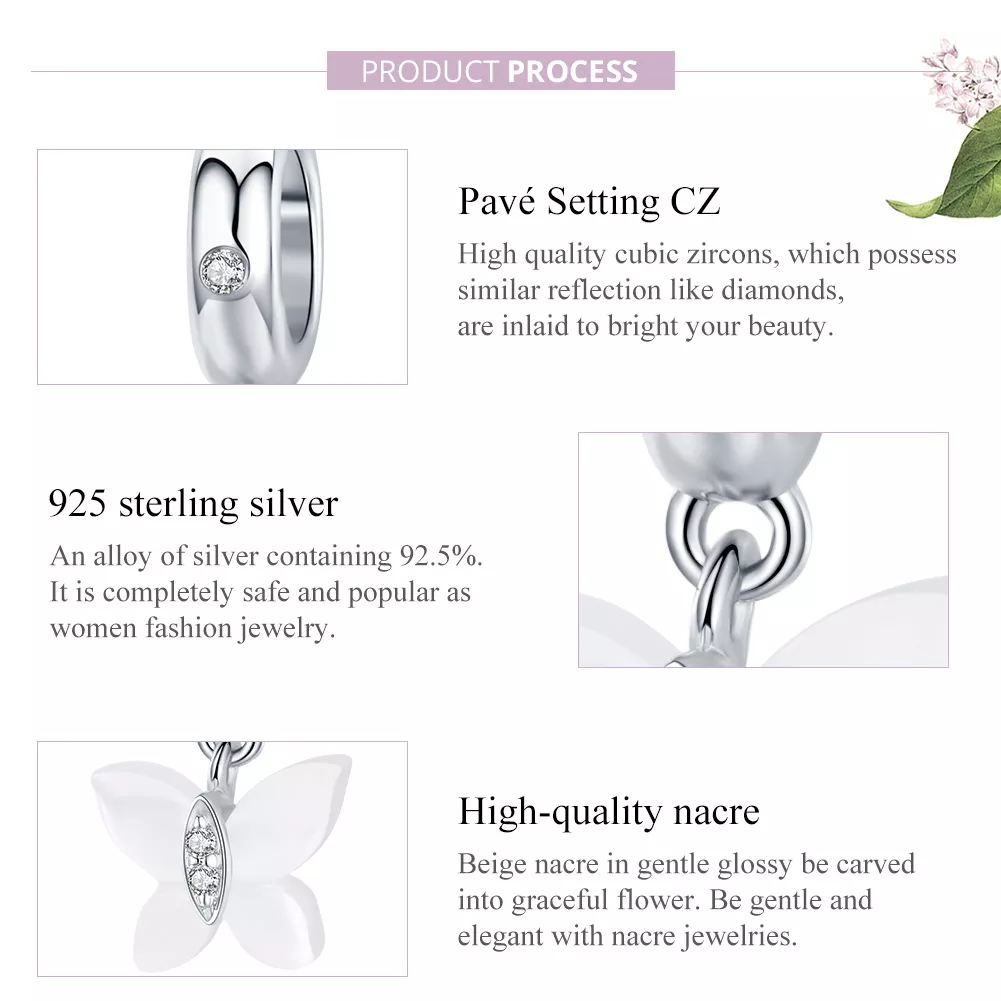 Charm Pendente Borboleta estilo Pandora - SCC1414