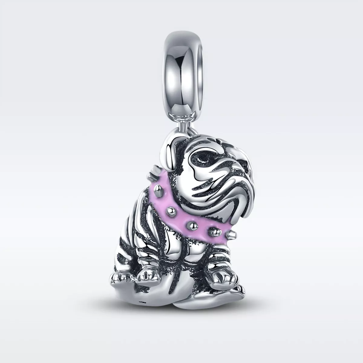 Charm Pendente Buldogues Ingleses estilo Pandora - SCC552