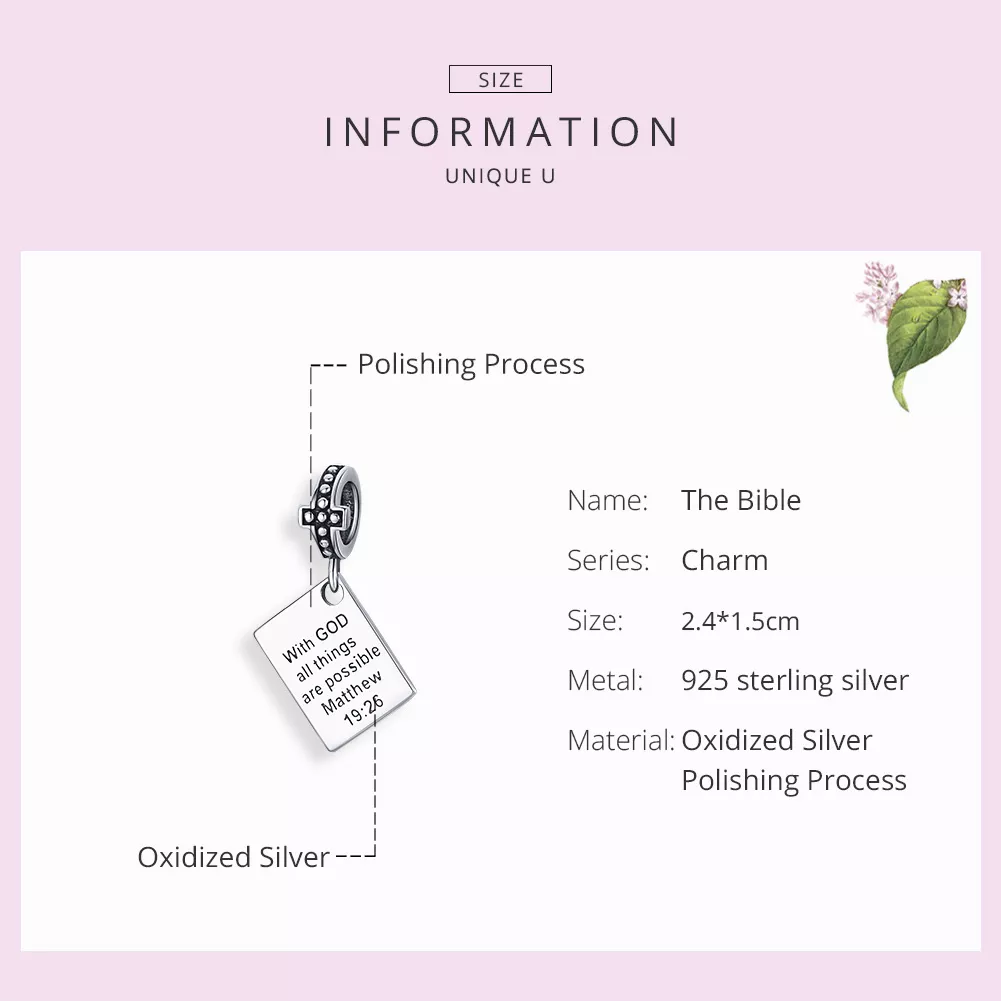 Charm Pendente Bíblia life Pandora - SCC1424