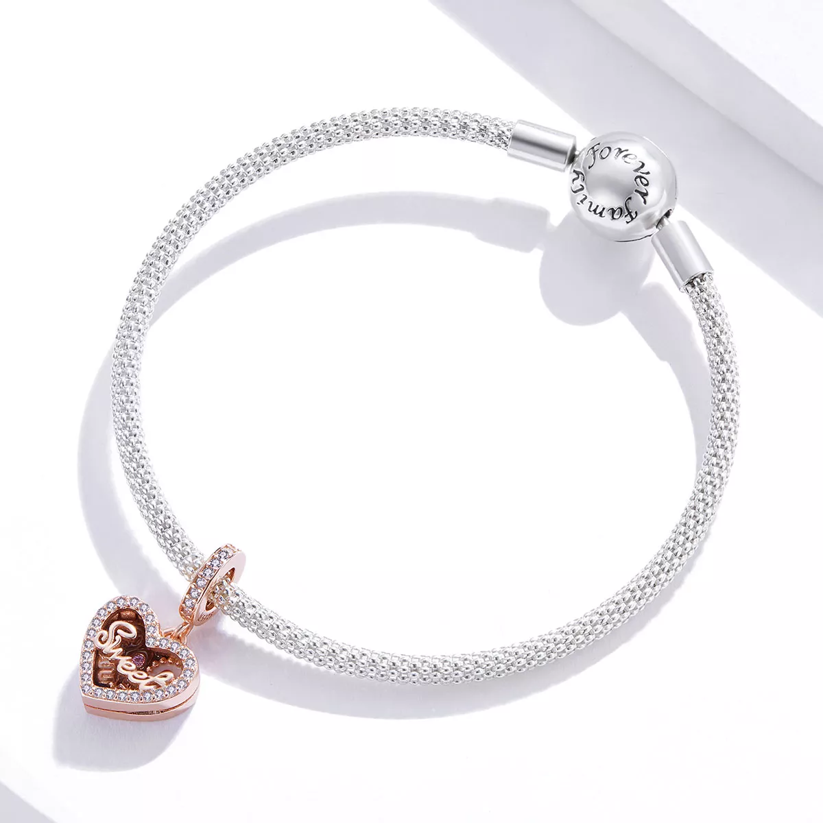 Charm Pendente Caixa de presente de chocolate estilo Pandora Rose - SCC1670