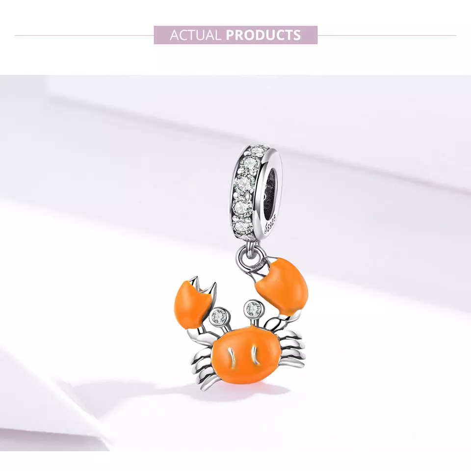 Charm Pendente Caranguejo de verão estilo Pandora - BSC076