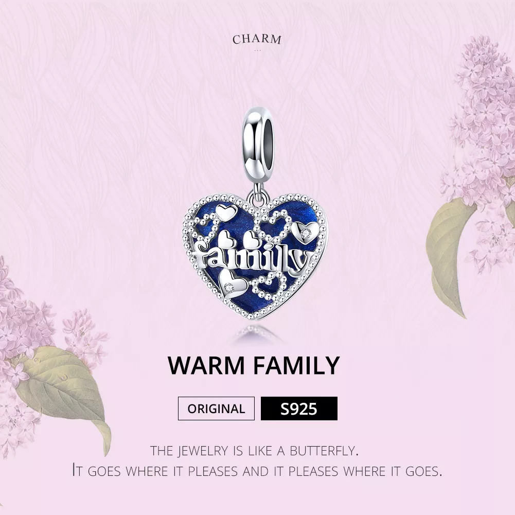 Charm Pendente Cartas Familiares estilo Pandora - BSC293