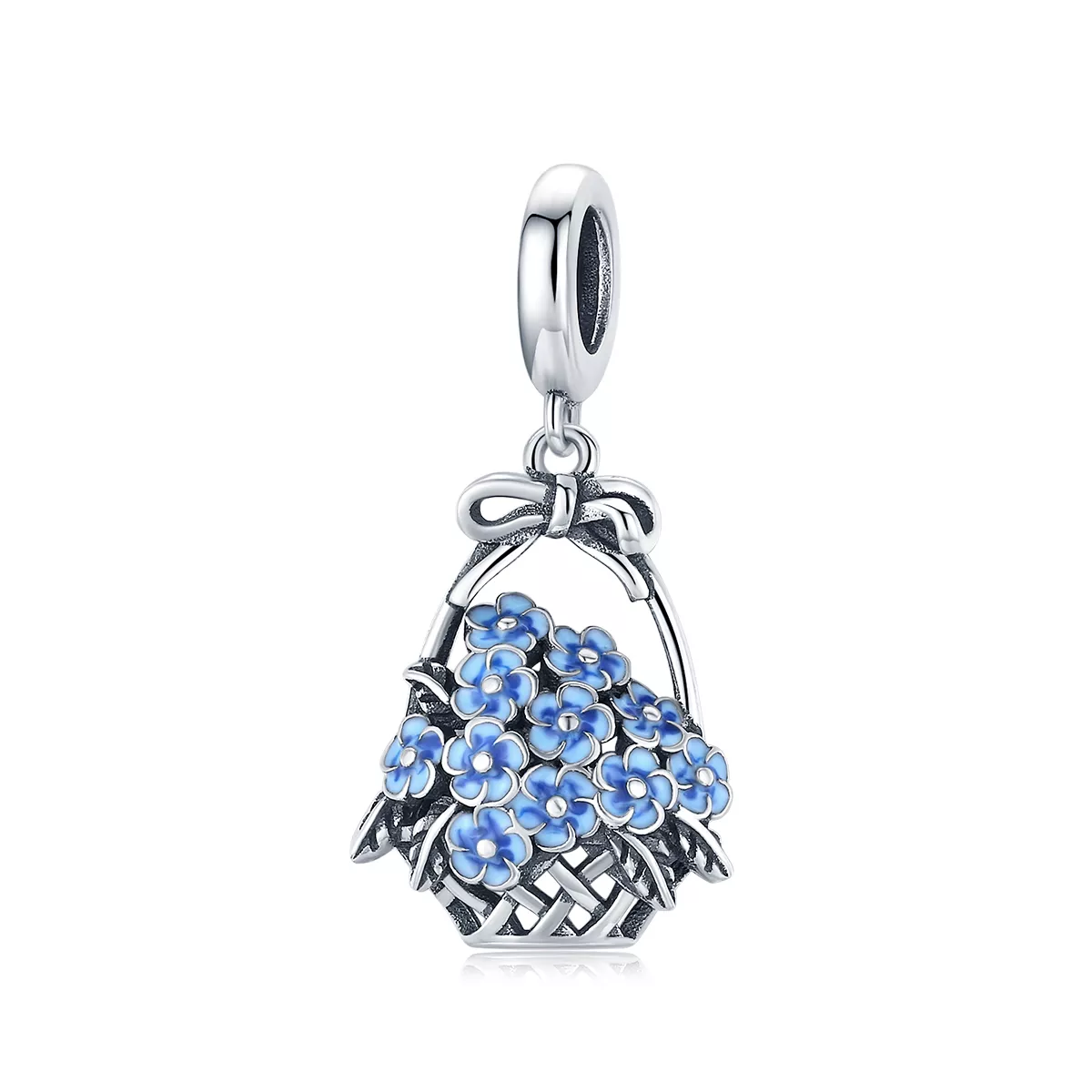 Charm Pendente Cesta de flores estilo Pandora - SCC1717