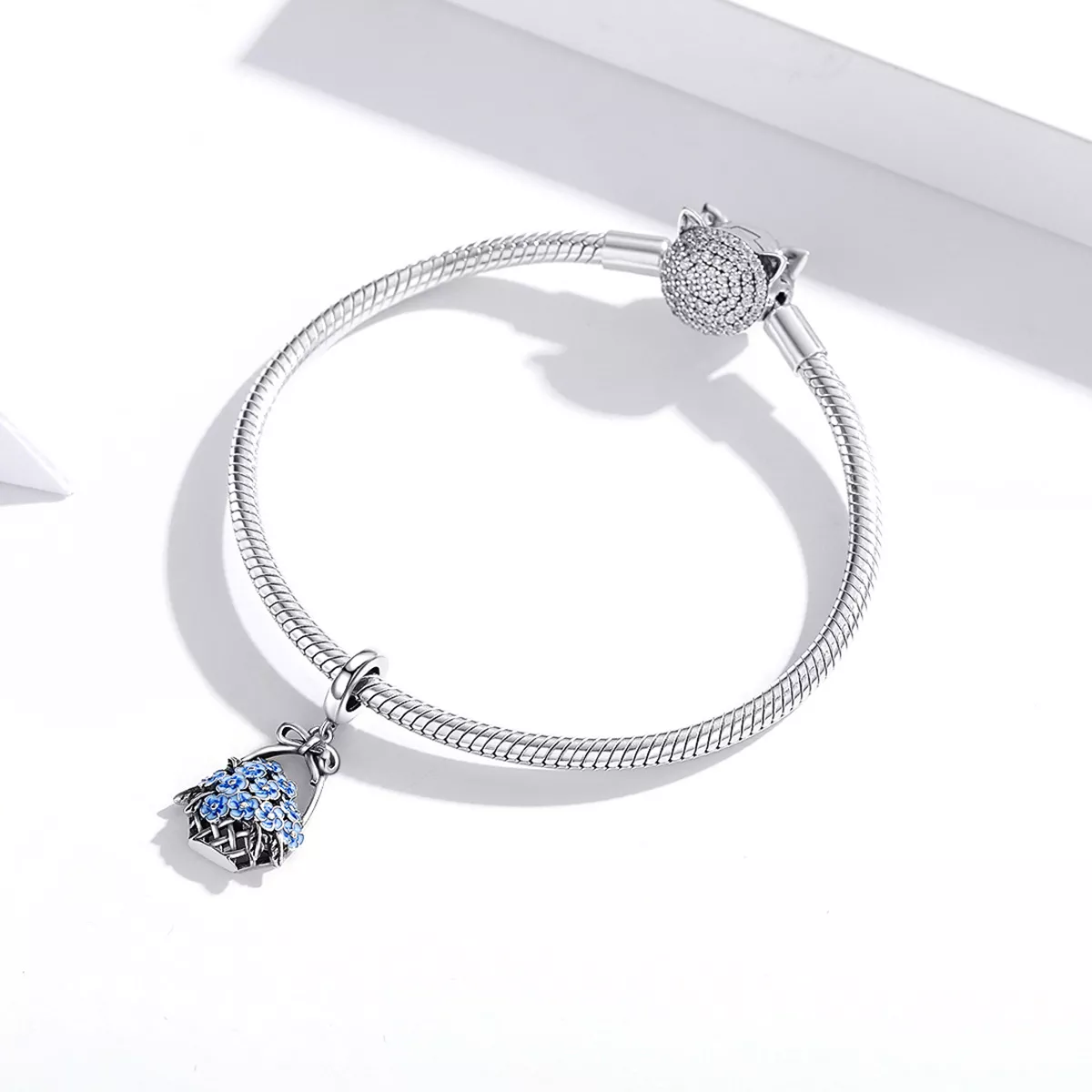 Charm Pendente Cesta de flores estilo Pandora - SCC1717