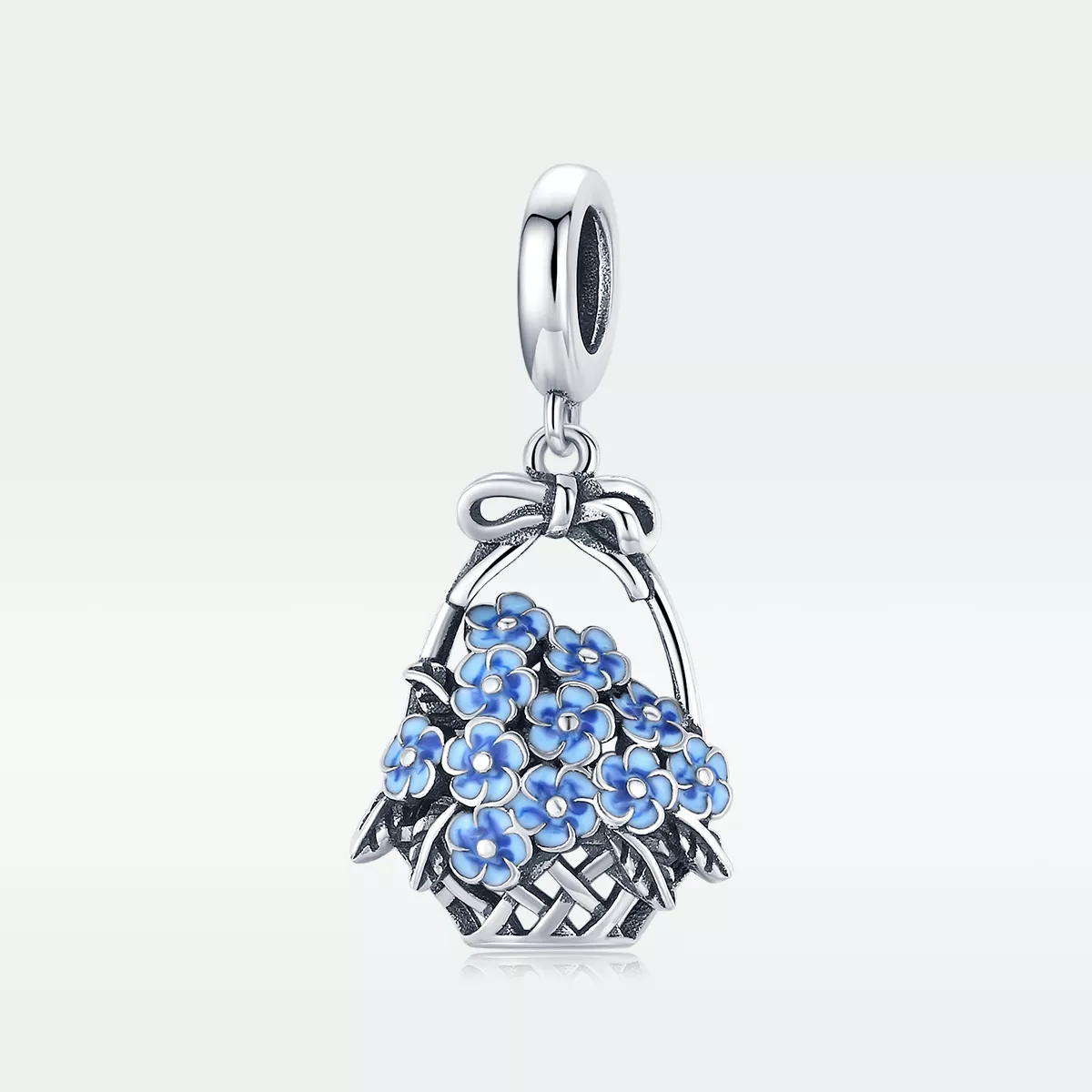 Charm Pendente Cesta de flores estilo Pandora - SCC1717