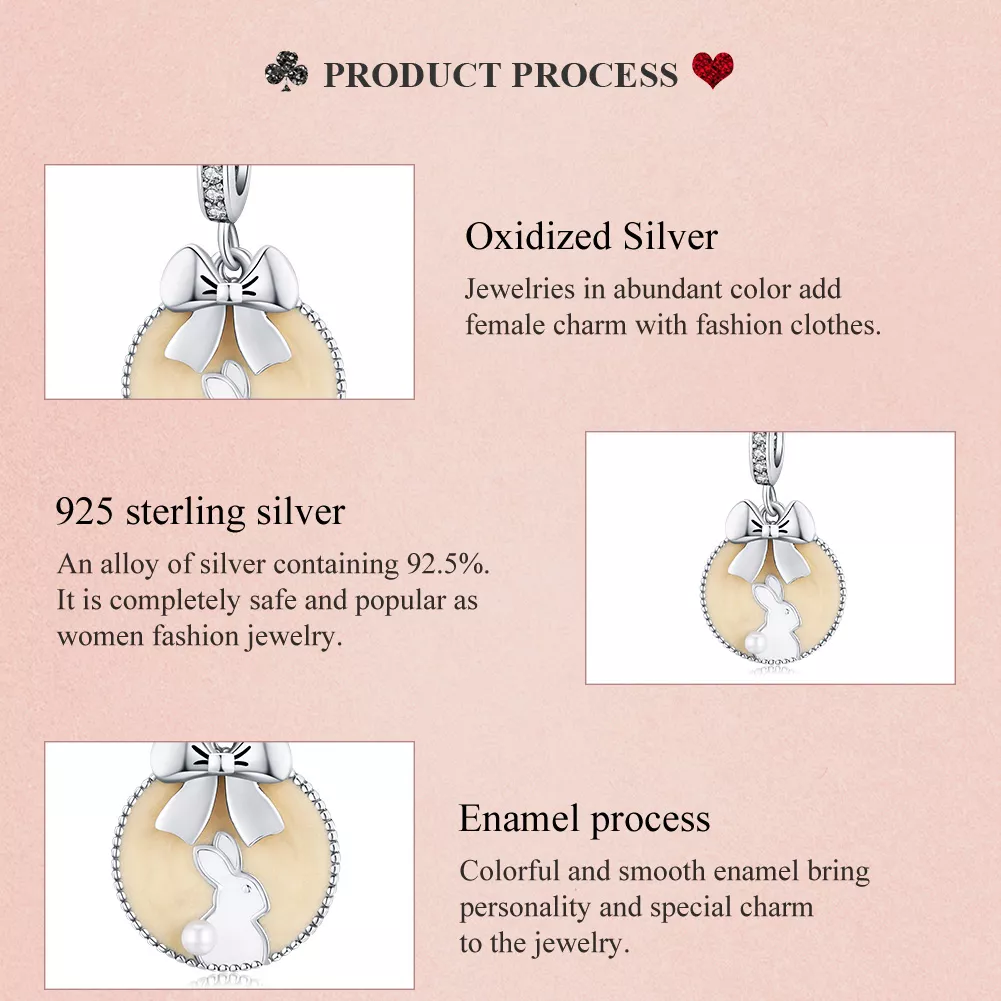 Charm Pendente Coelho life Pandora - SCC1439