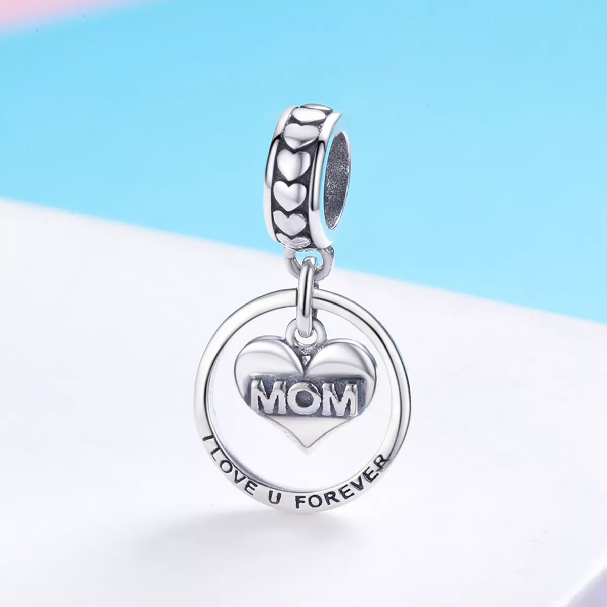 Charm Pendente Com amor, mãe estilo Pandora - SCC649