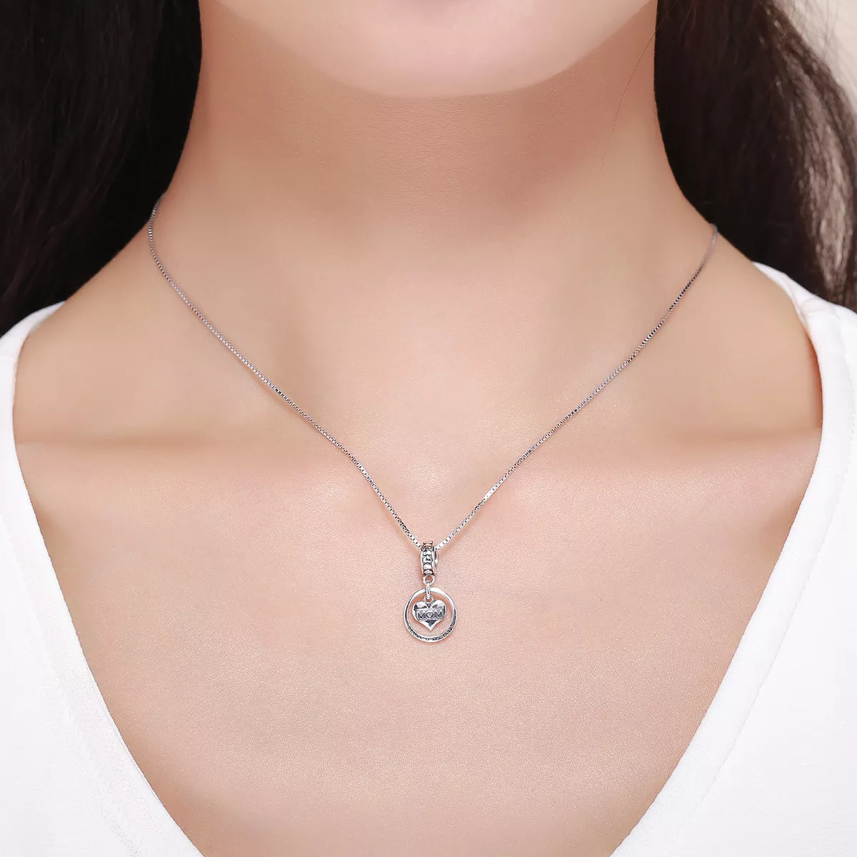 Charm Pendente Com amor, mãe estilo Pandora - SCC649