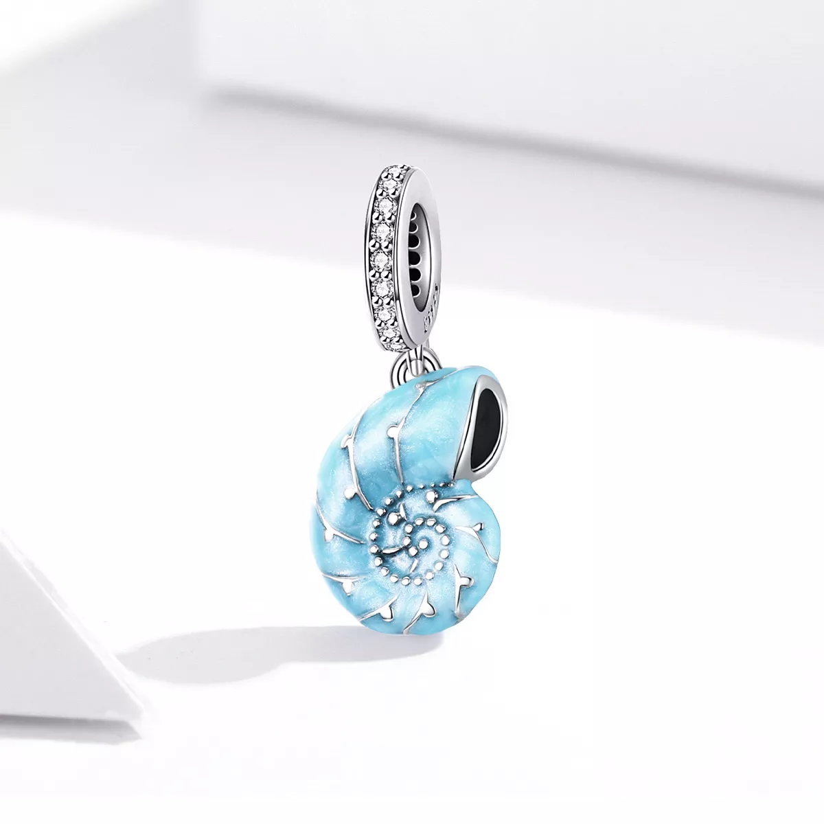 Charm Pendente Concha Azul estilo Pandora - SCC1560