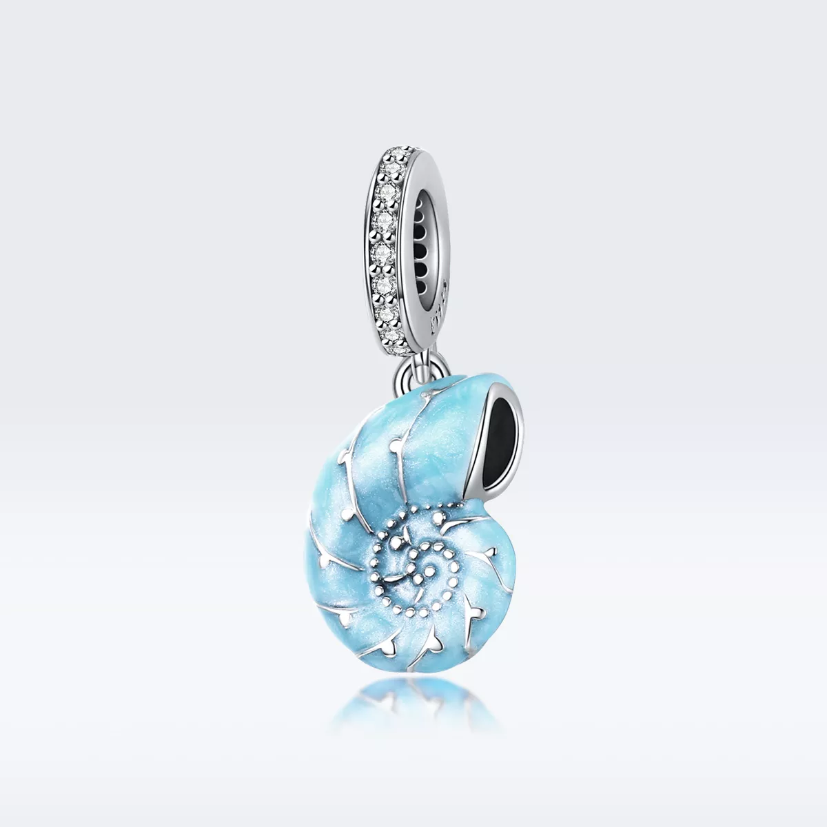 Charm Pendente Concha Azul estilo Pandora - SCC1560