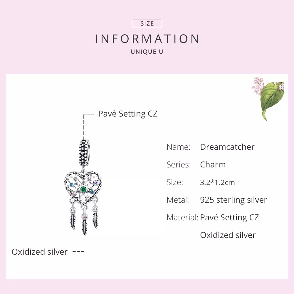 Charm Pendente Coração da Árvore Familiar Openwork estilo Pandora - SCC1445