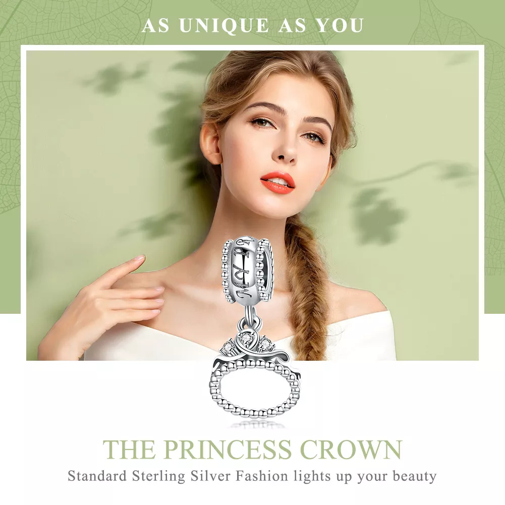 Charm Pendente Coroa de princesa estilo Pandora - SCC739