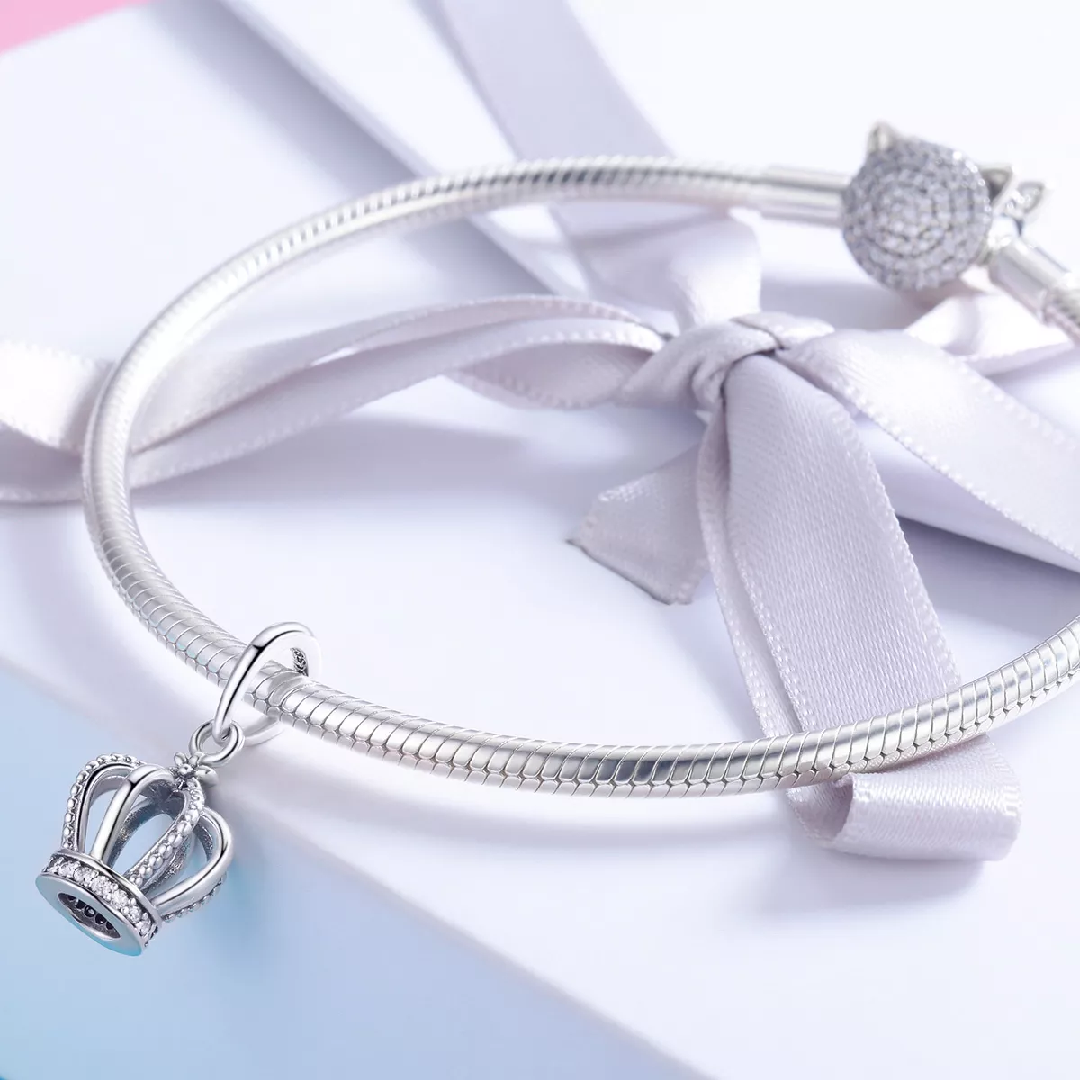 Charm Pendente Coroa elegante estilo Pandora - SCC781